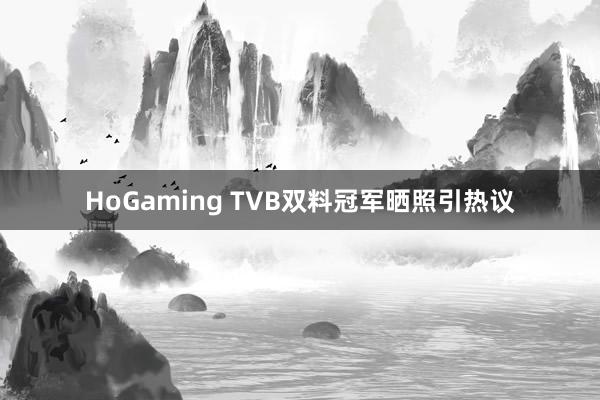 HoGaming TVB双料冠军晒照引热议