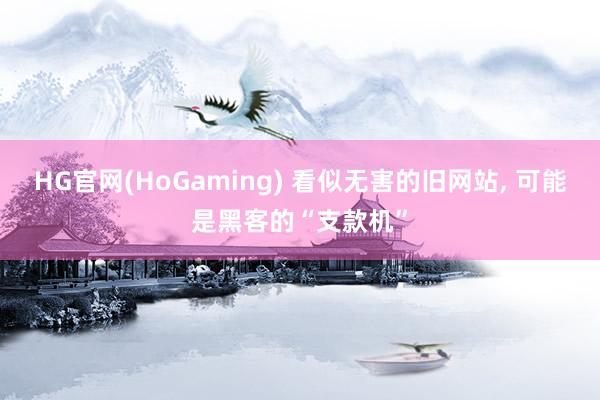 HG官网(HoGaming) 看似无害的旧网站， 可能是黑客的“支款机”