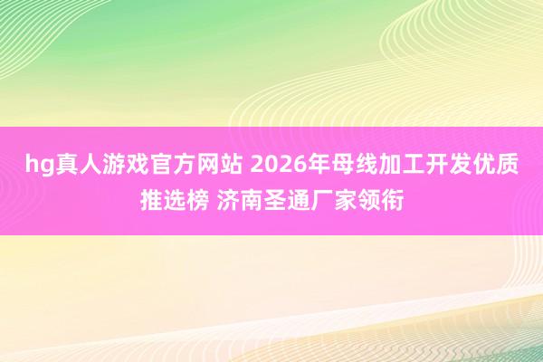 hg真人游戏官方网站 2026年母线加工开发优质推选榜 济南圣通厂家领衔