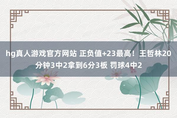 hg真人游戏官方网站 正负值+23最高！王哲林20分钟3中2拿到6分3板 罚球4中2