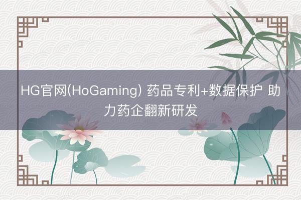 HG官网(HoGaming) 药品专利+数据保护 助力药企翻新研发