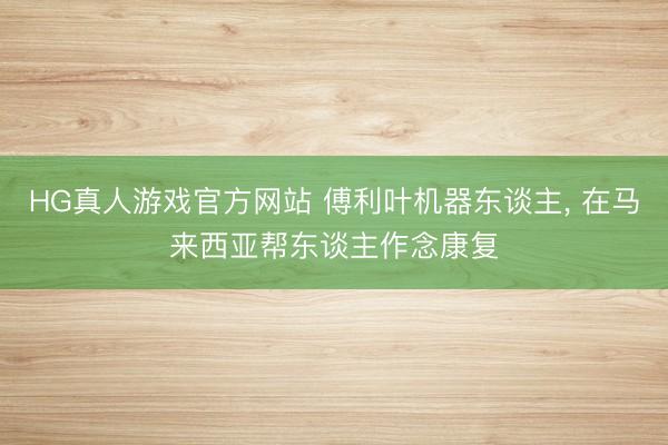HG真人游戏官方网站 傅利叶机器东谈主, 在马来西亚帮东谈主作念康复